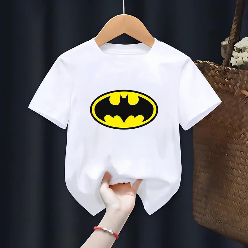 Batman Baskılı Beyaz Tshirt Tişört 