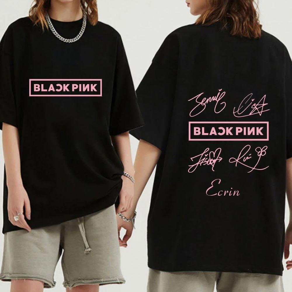 Blackpink Baskılı Kişiye Özel İsim Yazılabilirs T-shirt Tişört