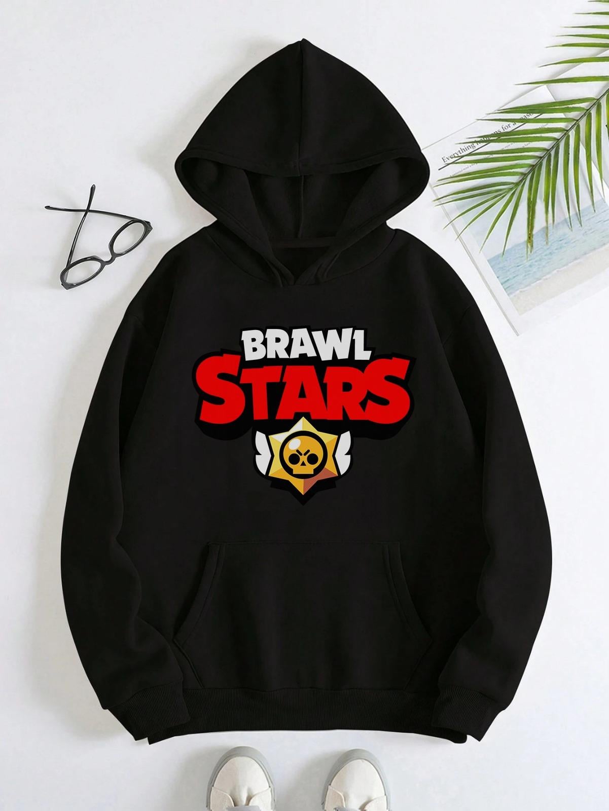 Brawlstars Baskılı Siyah Çocuk Sweatshirt 
