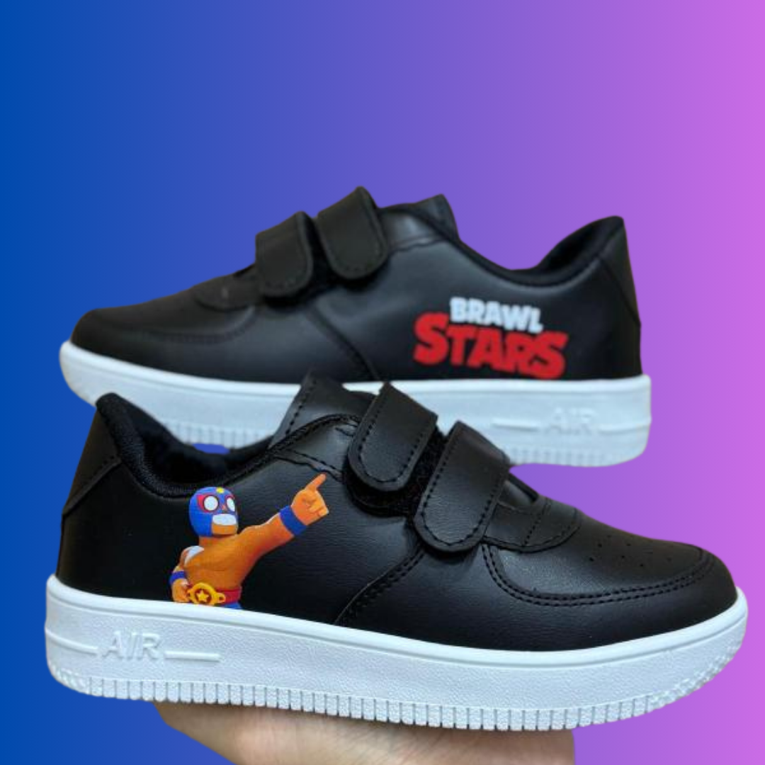 Kuromi Kauçuk Süslemeli Beyaz Çırtlı Spor Ayakkabı Sneaker 