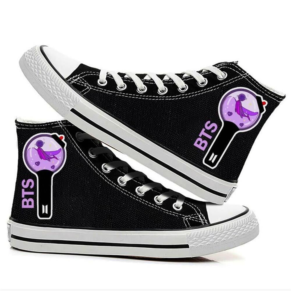 Bts Army BomB Baskılı Siyah Spor Ayakkabı Sneaker