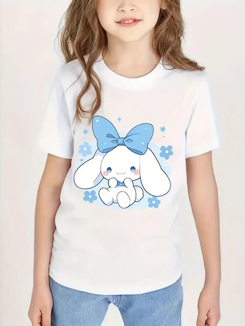 Cinnamoroll Azd Baskılı Beyaz Tişört T-SHİRT 
