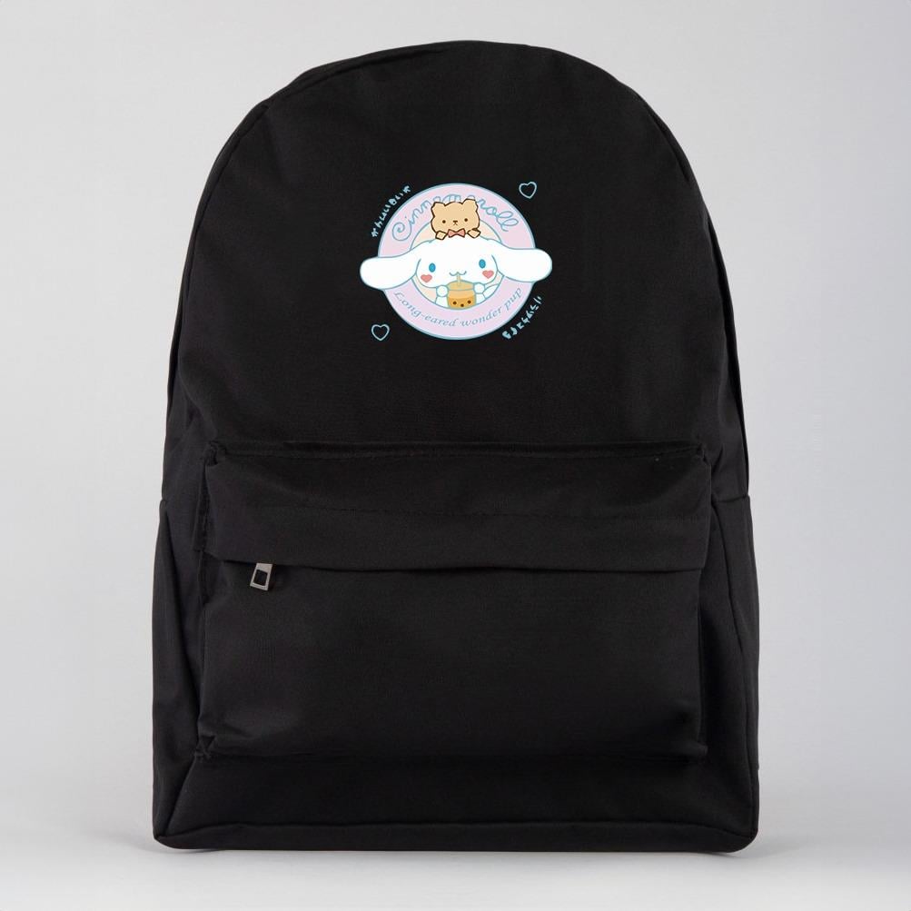 Cinnamoroll Baskılı Siyah Sırt Okul Çantası