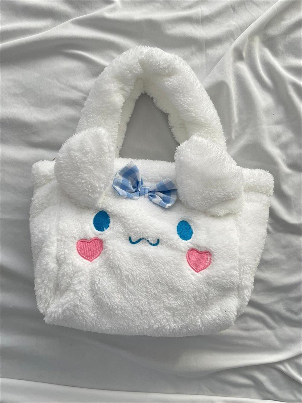 Cinnamoroll Beyaz Peluş çanta