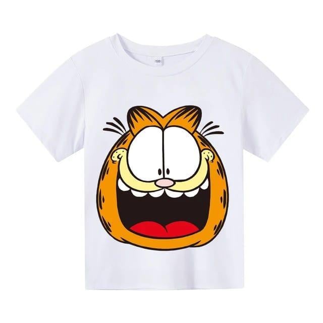 Garfield Baskılı Beyaz Tişört