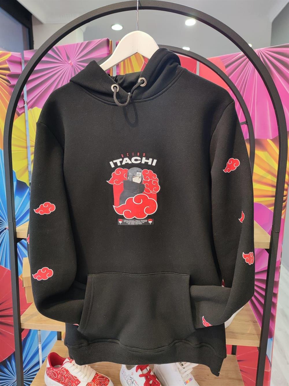 itachi Baskılı Unisex Oversize Sweatshirt