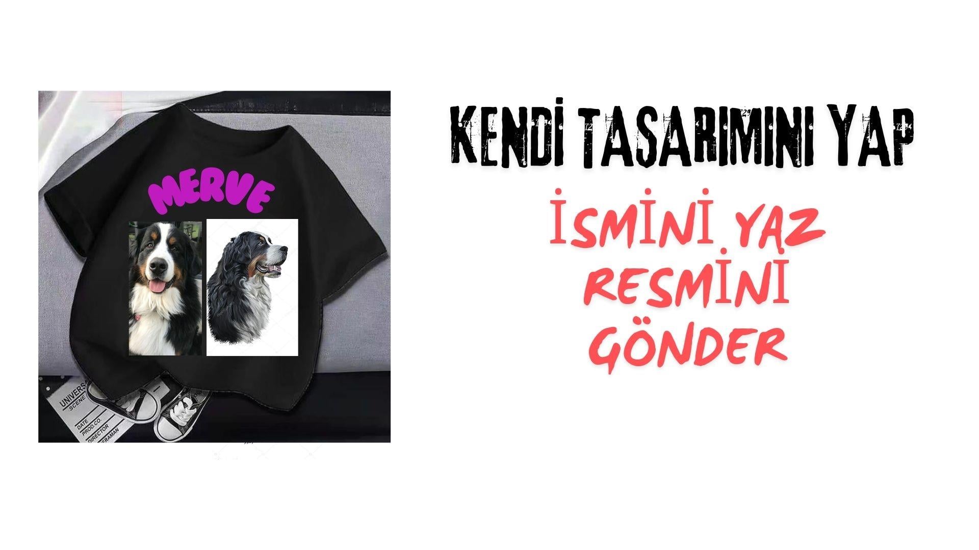 Kendin Tasarla Tişört İsmini Yaz Resmi Gönder Tişörtünü Tasarla