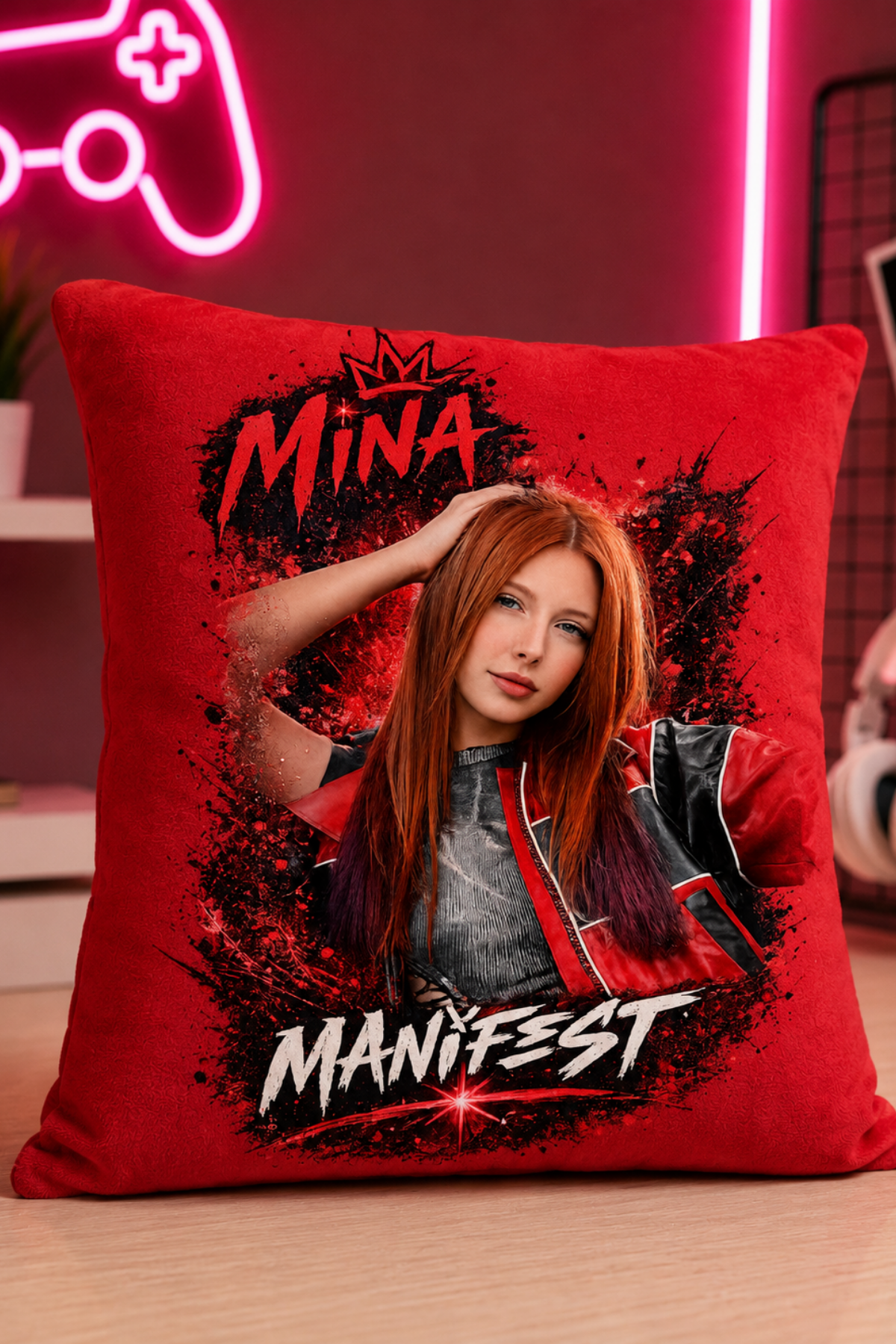 Manifest Mina Baskılı Çok Amaçlı Yumuşacık Yastık/Kırlent 