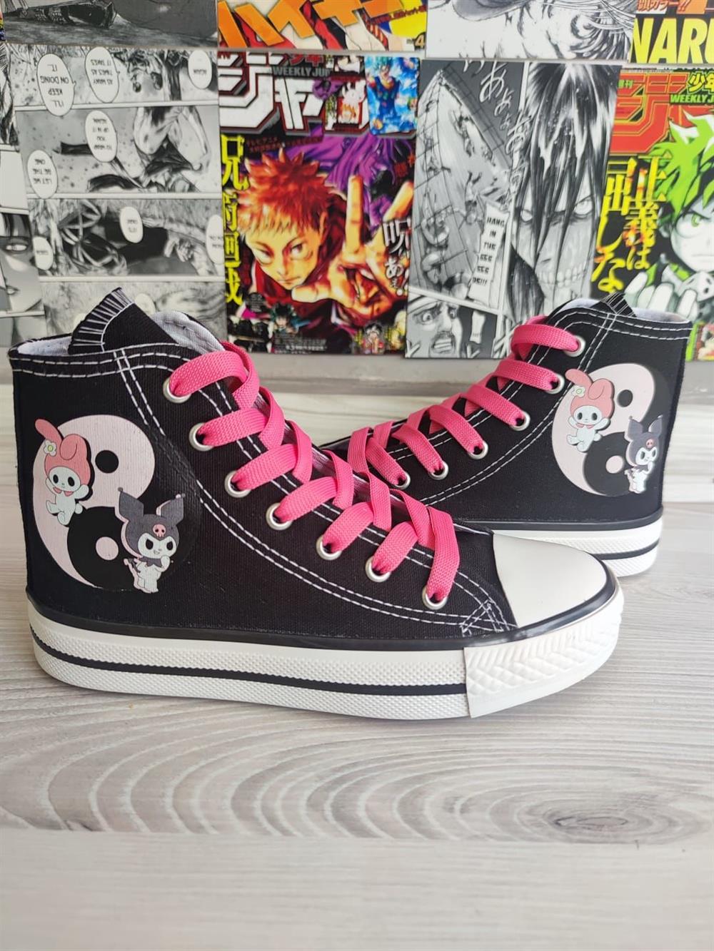 My Melody&Kuromi Baskılı Halka Desen Spor Ayakkabı Sneaker