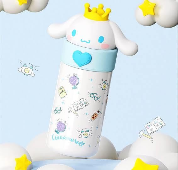 Sanrio Lisanslı Cinnamoroll Sıcak/Soğuk Muhafazlı Paslanmaz Çelik Termos 
