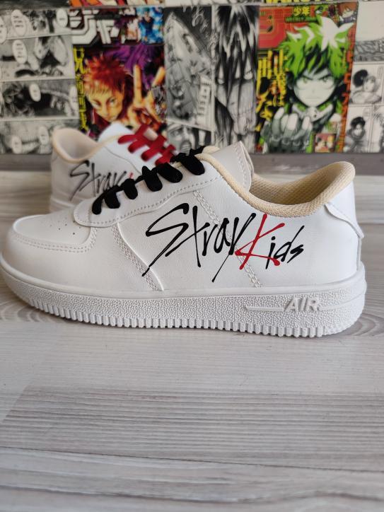 StrayKids  Baskılı Beyaz Air Spor Ayakkabı Sneaker