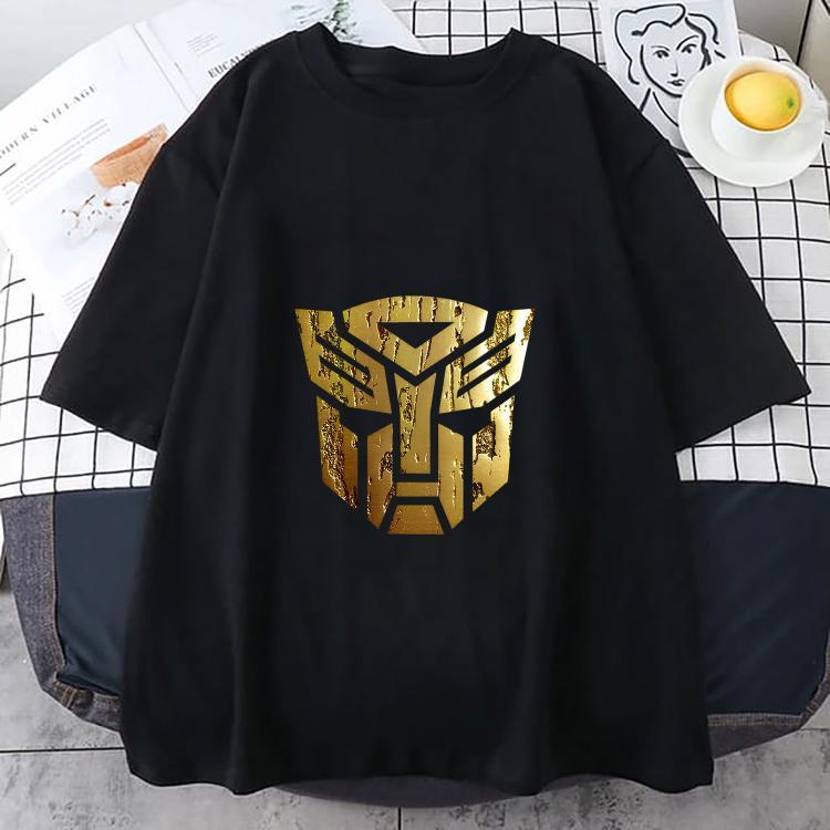 Transformers Bumblebee Baskılı (Sarı Maske) Siyah  Tshirt Tişört  