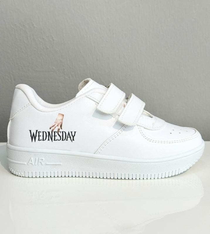 Wednesday Baskılı Beyaz Çırtlı  Spor Ayakkabı Sneaker 