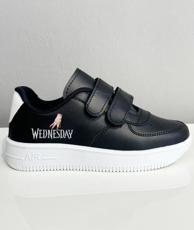 Wednesday Baskılı Siyah Çırtlı  Spor Ayakkabı Sneaker 