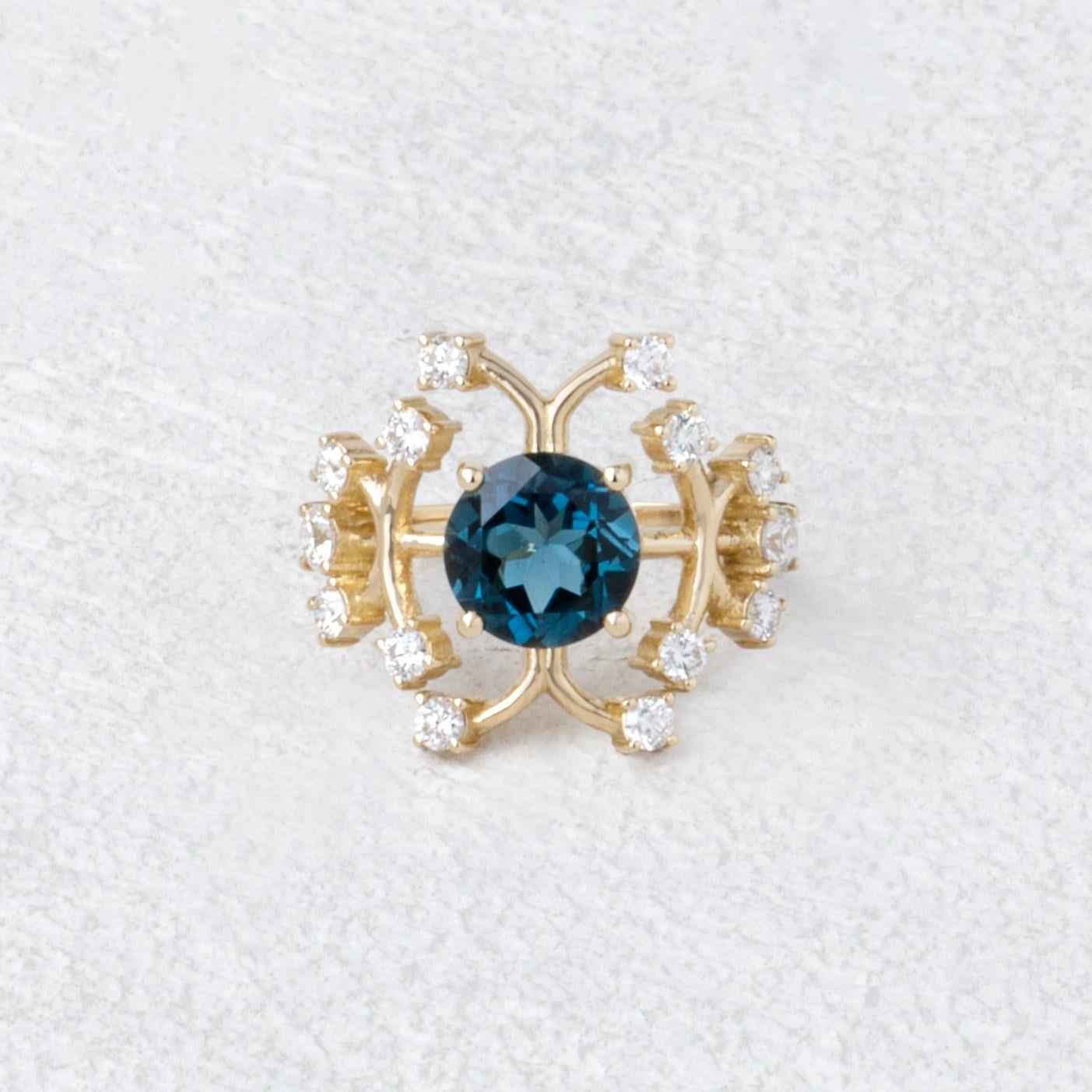 Legend London Topaz Pırlanta Yüzük