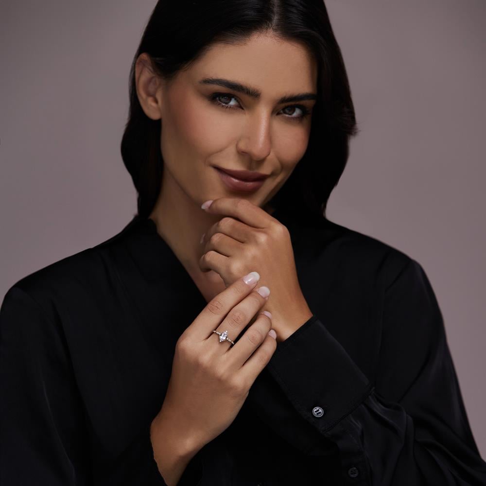 Pink Queen Morganite Pırlanta Tektaş Yüzük