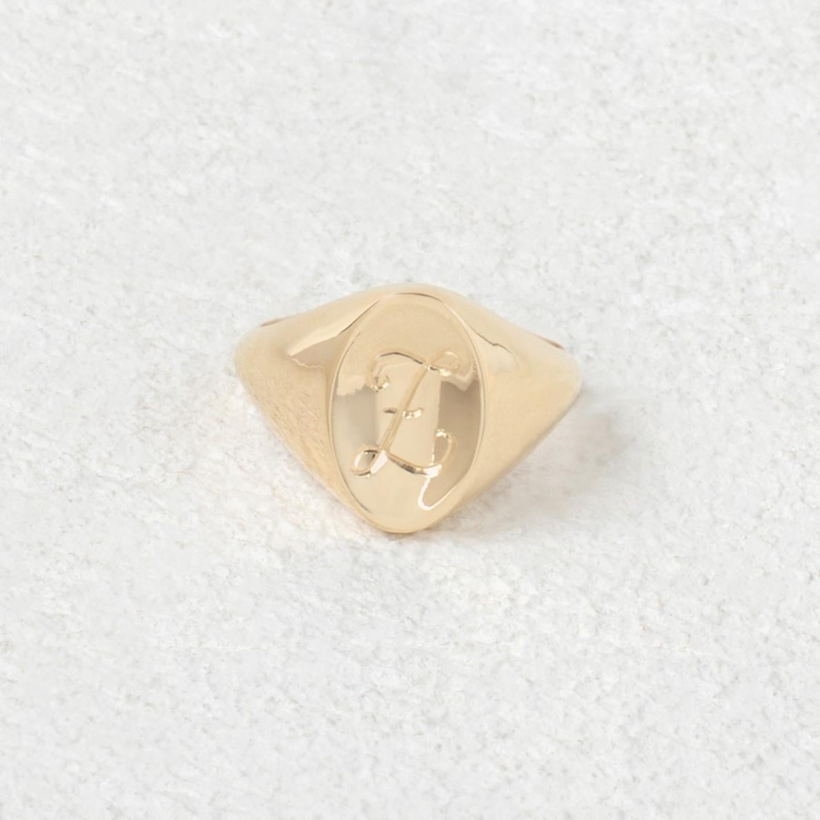 Oval Signet Yüzük - Kişiselleştirilebilir
