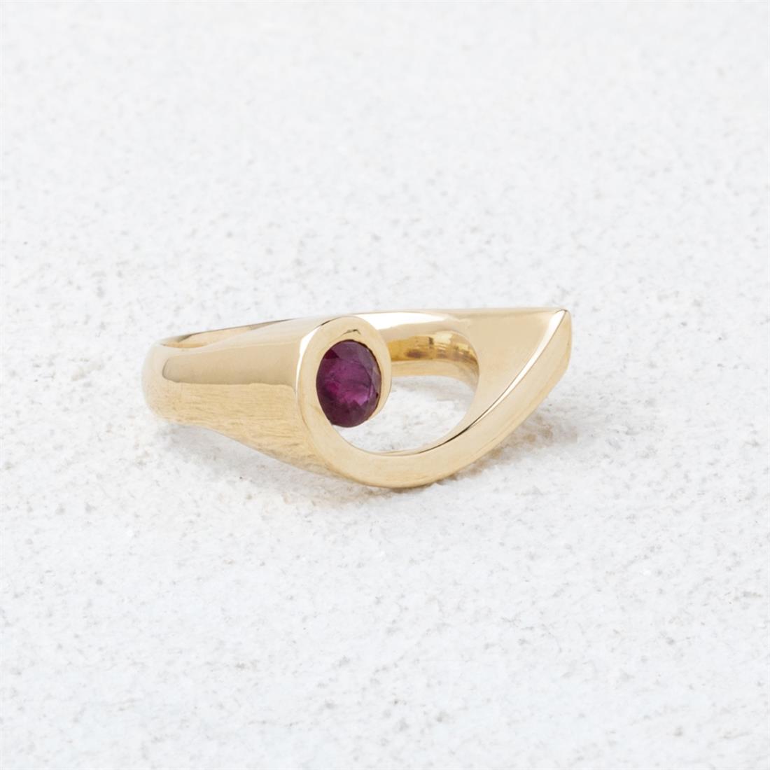 Dalga Ruby Yüzük