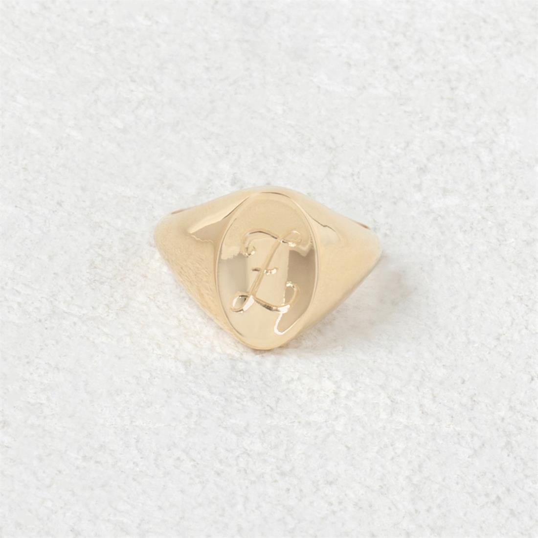 Oval Signet Yüzük - Kişiselleştirilebilir