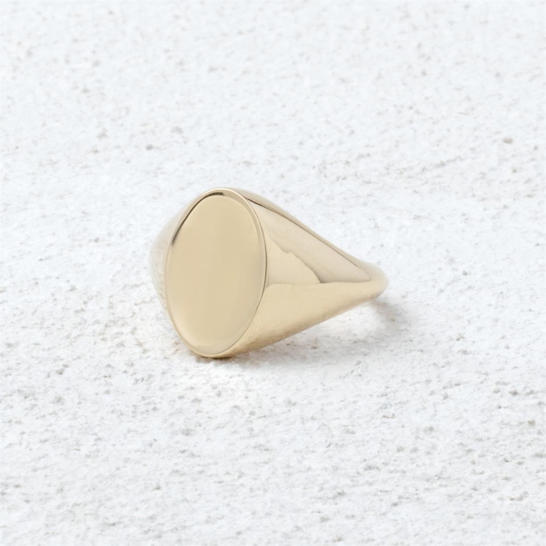 Oval Signet Yüzük - Kişiselleştirilebilir