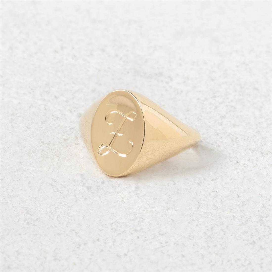 Oval Signet Yüzük - Kişiselleştirilebilir