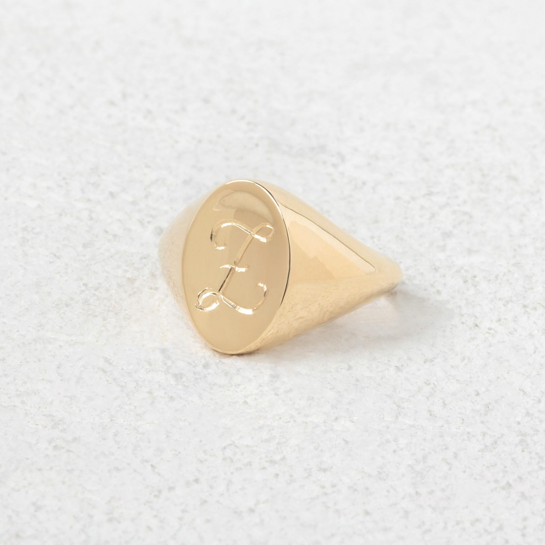Oval Signet Yüzük