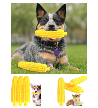 Evcil Hayvan Sesli Mısır Modelli Isırma Oyuncak