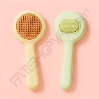 Evcil Hayvan Yuvarlak Basmalı Tarak (Metal Uçlu)