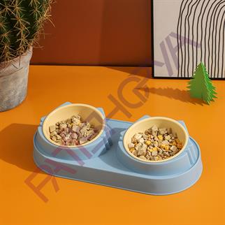 Lux İkili Plastik Mama Kabı