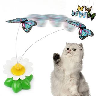 Pilli Dönen Kelebek Kedi Oyuncağı