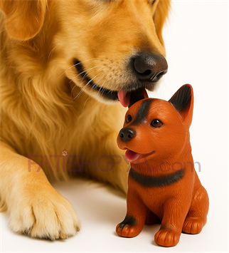 SESLİ PLASTİK KÖPEK OYUNCAK 18X13 KARTON ASKILI