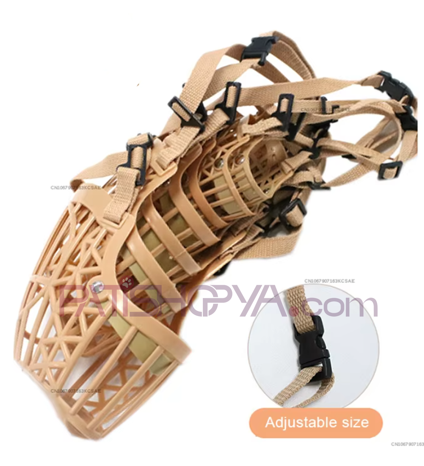 PATİSHOPYAKÖPEK SİLİKON AĞIZLIK 7Lİ SET KAHVERENGİ 