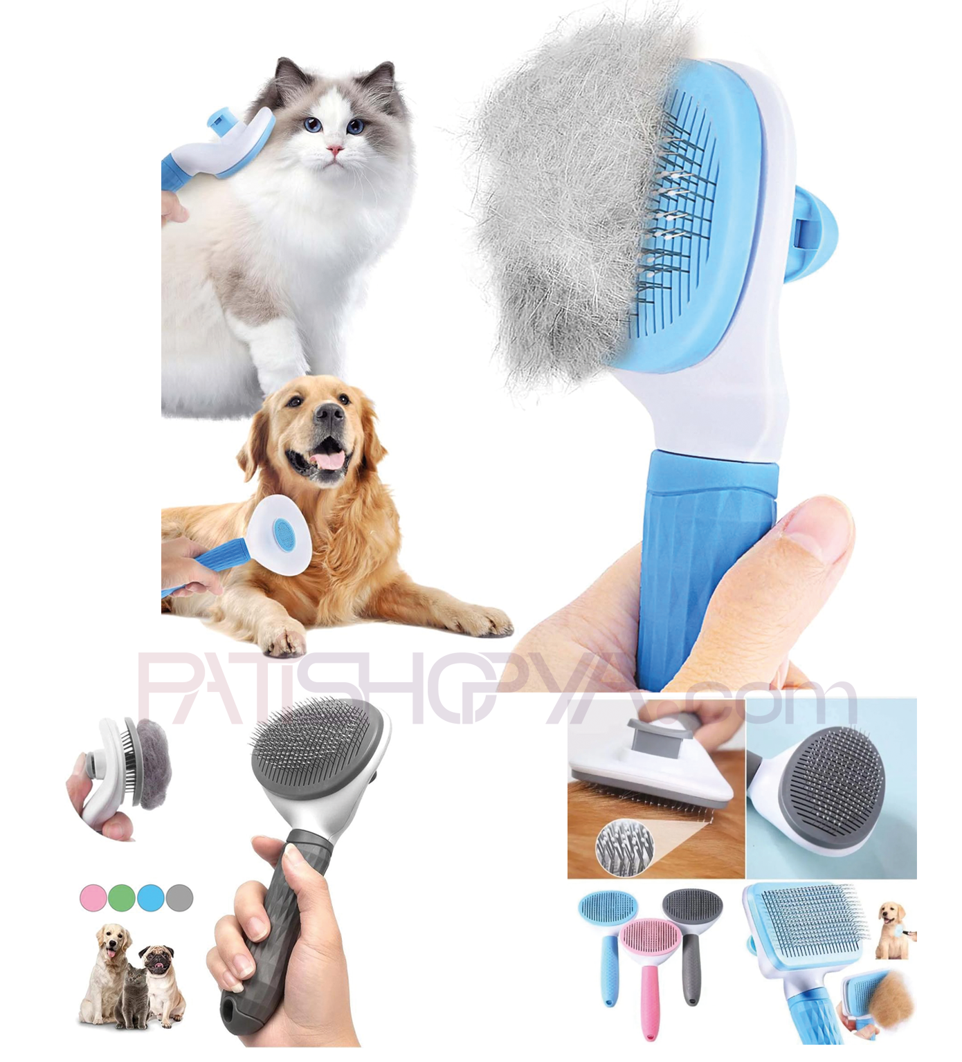 PATİSHOPYALüx Basmalı Evcil Hayvan Tarağı