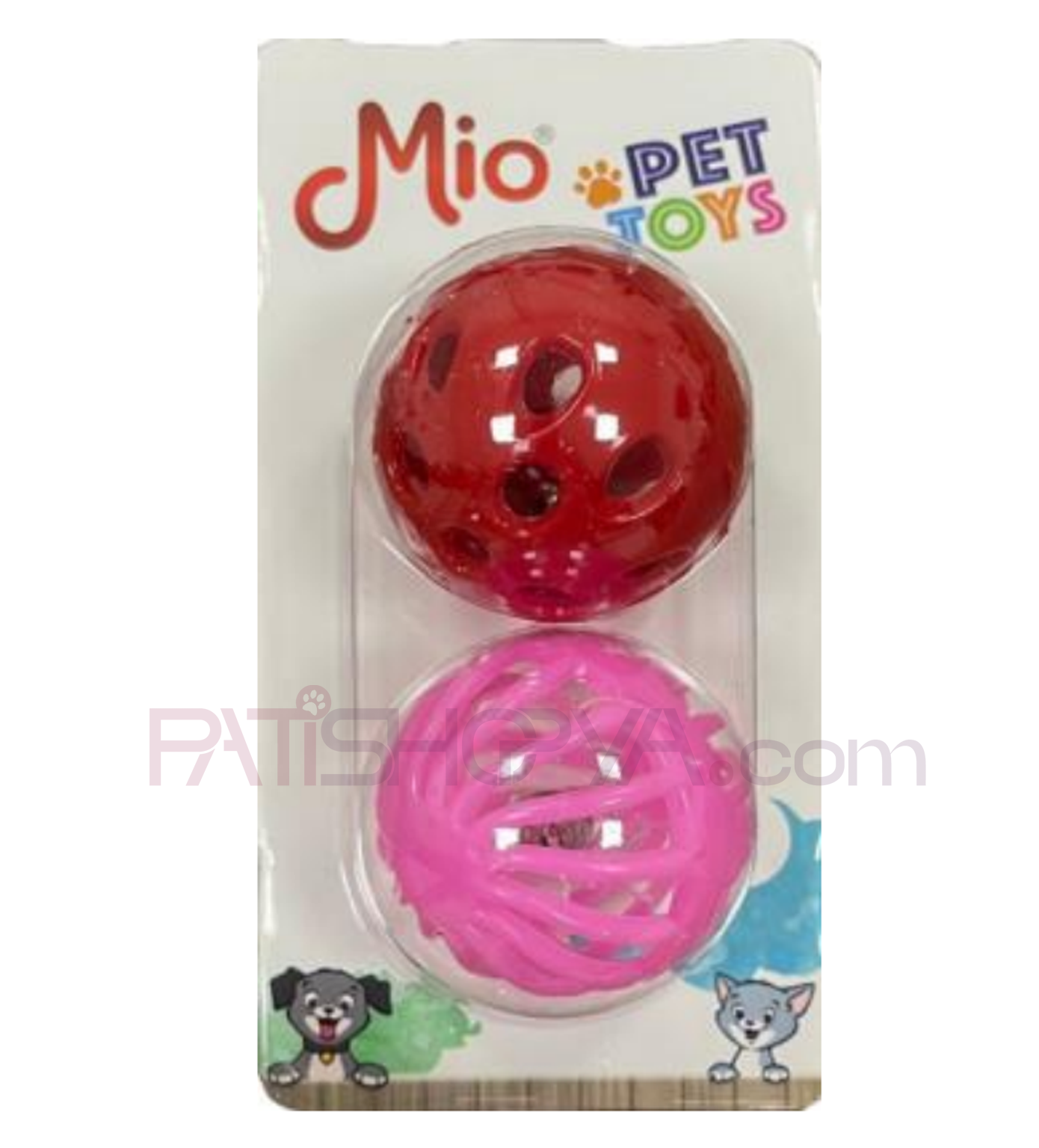 PATİSHOPYAMİO Asetatlı İkili Top 3,8 CM