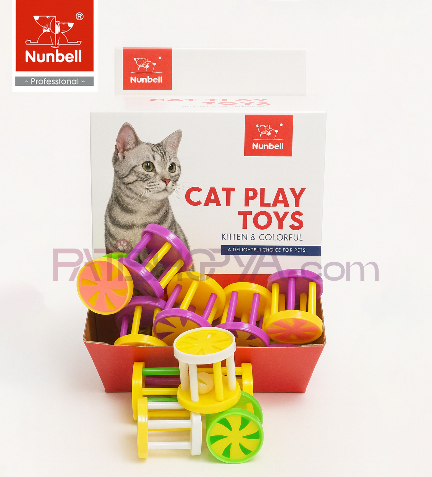 NUNBELLNUNBELL 40'LI KUTU Silindir Çıngıraklı Oyuncak