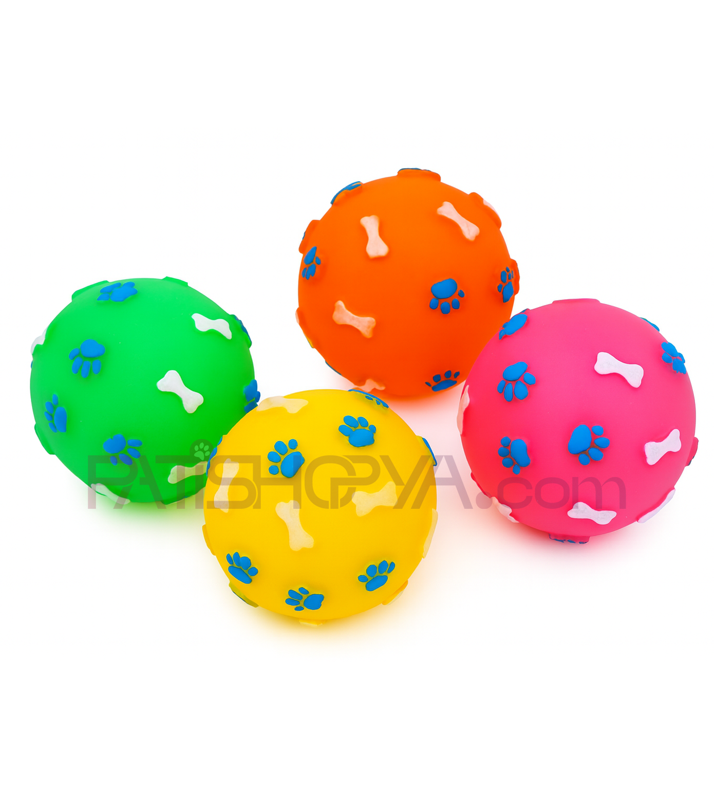 PATİSHOPYAPati Kemik Desenli Sesli Oyun Topu