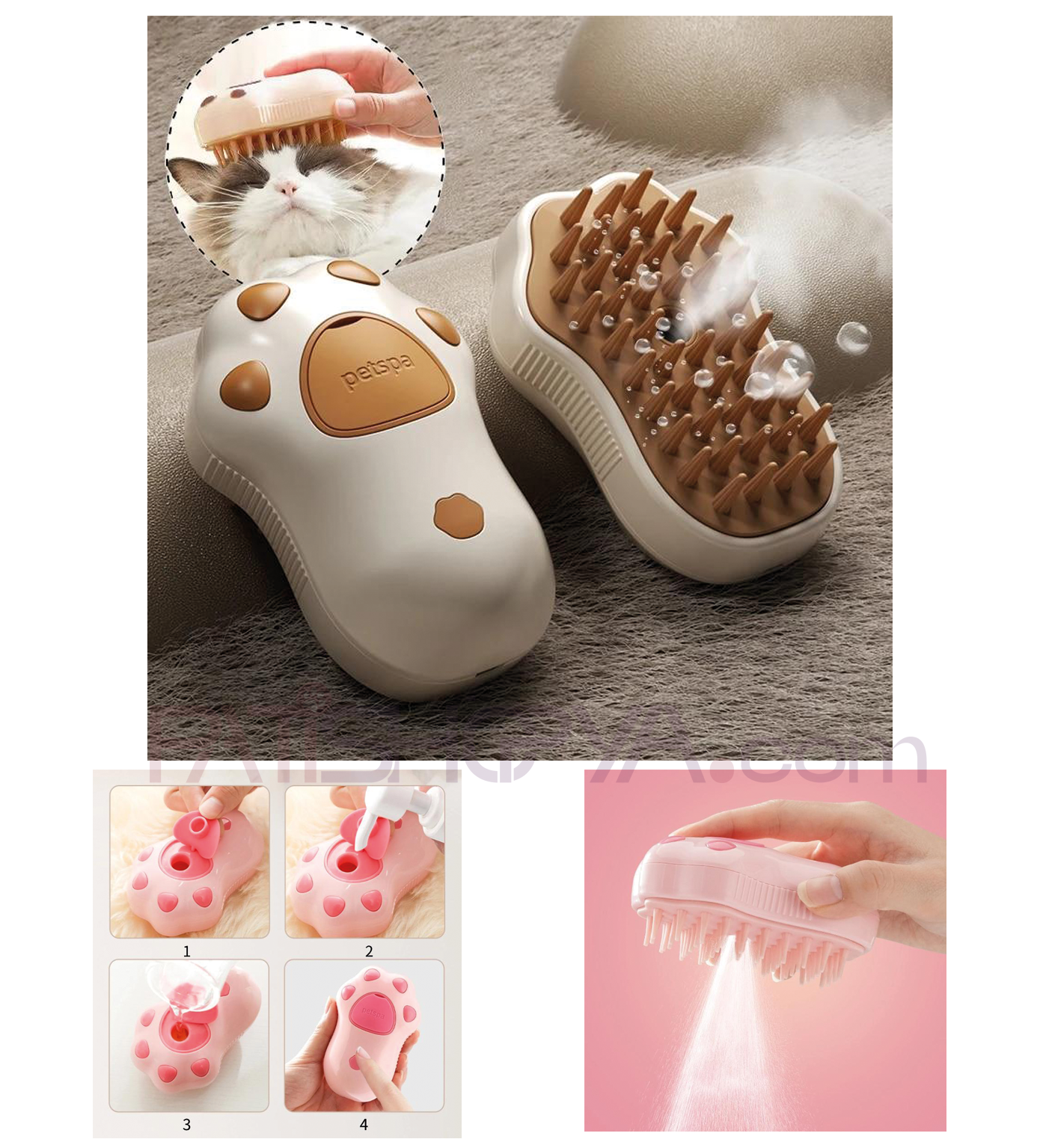 PATİSHOPYAPati Model Buharlı Evcil Hayvan Tarağ