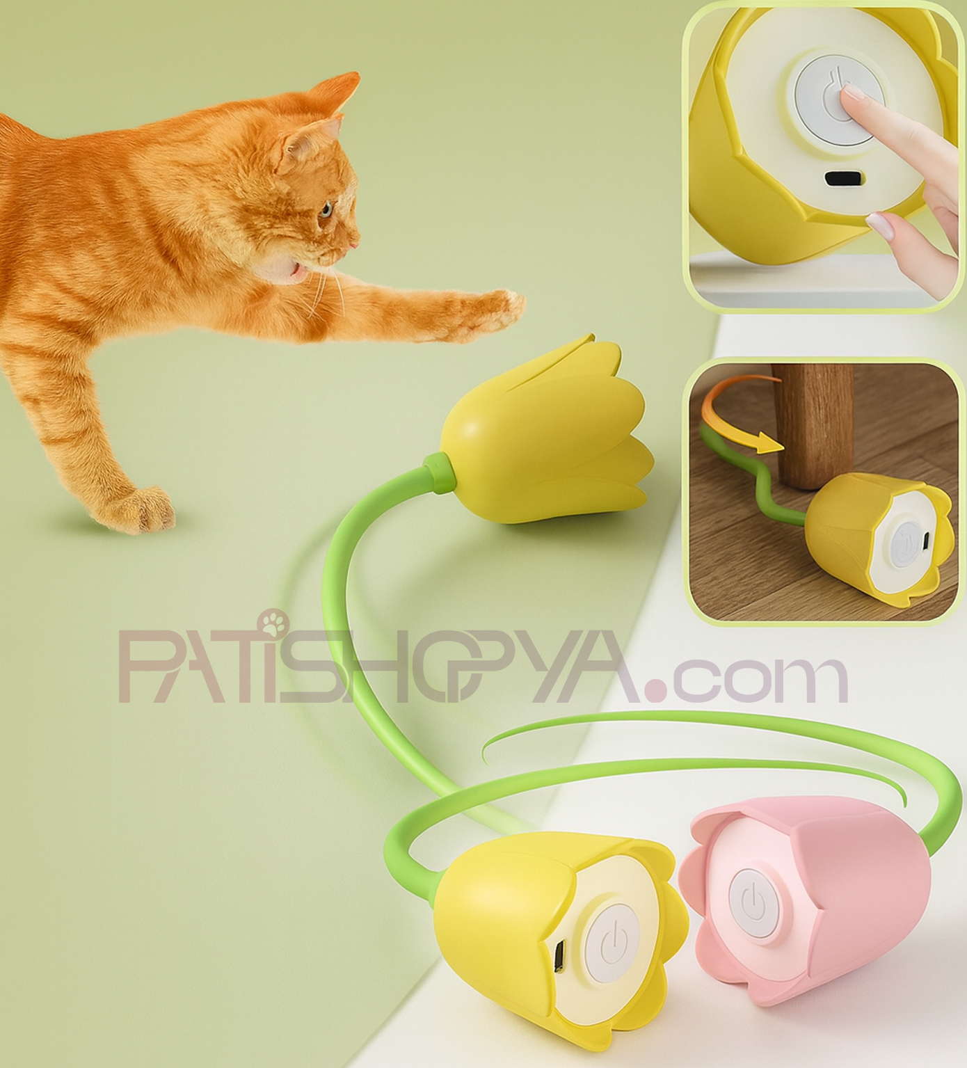 PATİSHOPYAŞarjlı Hareketli Kuyruklu Kedi Oyuncağı (KUTULU)