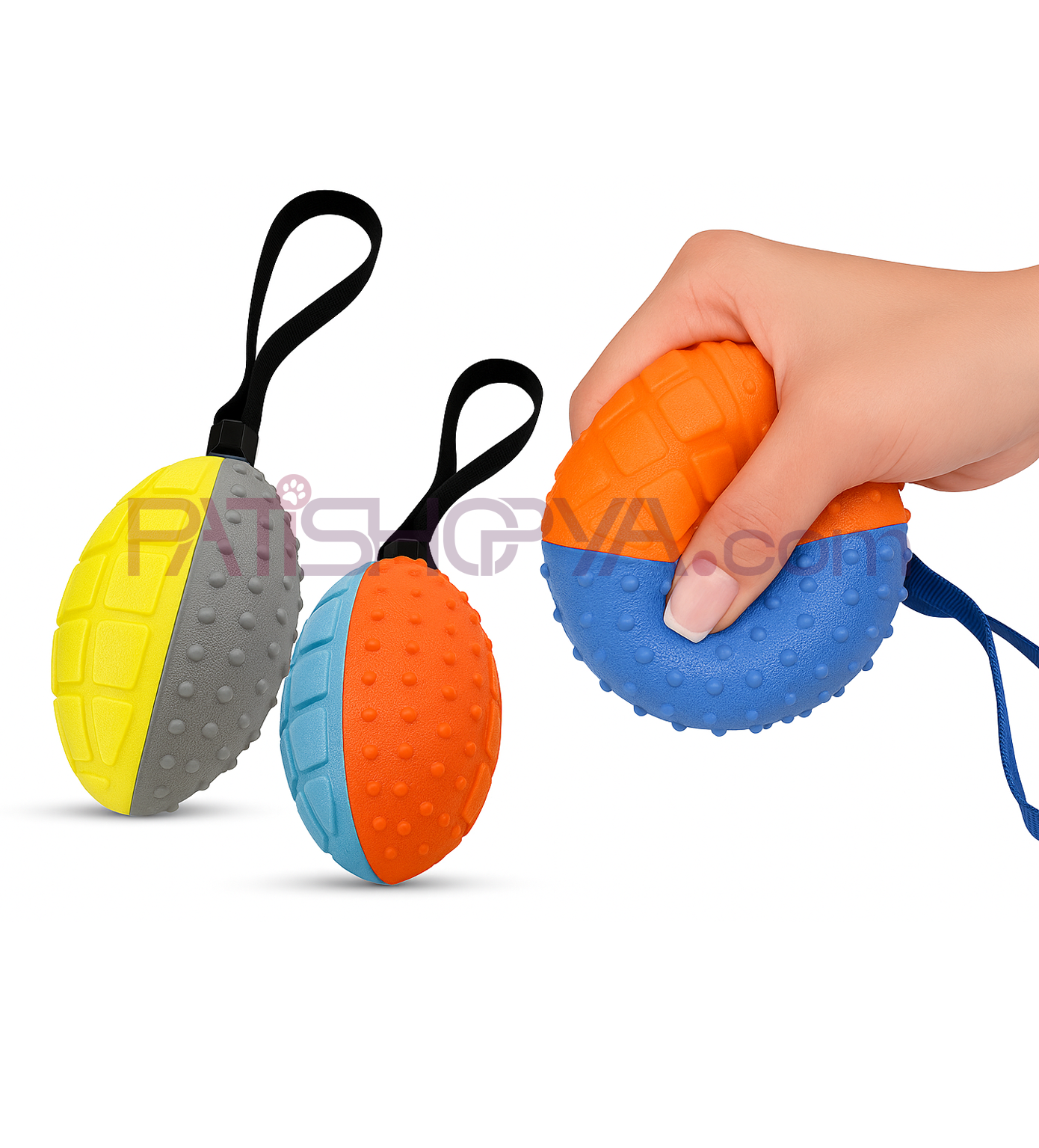 PATİSHOPYASert Plastik Sesli Köpek Eğitim ve Diş Kaşıma Oyuncağı