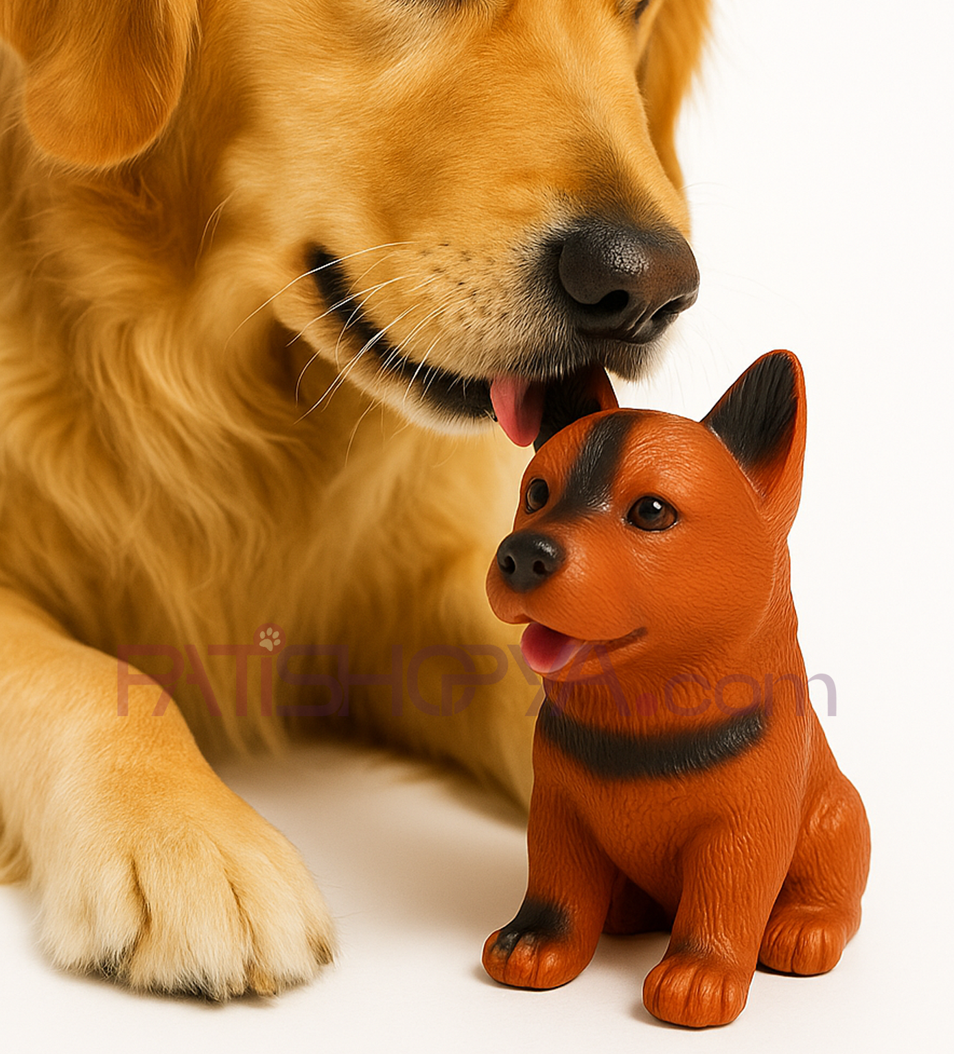 PATİSHOPYASESLİ PLASTİK KÖPEK OYUNCAK 18X13 KARTON ASKILI