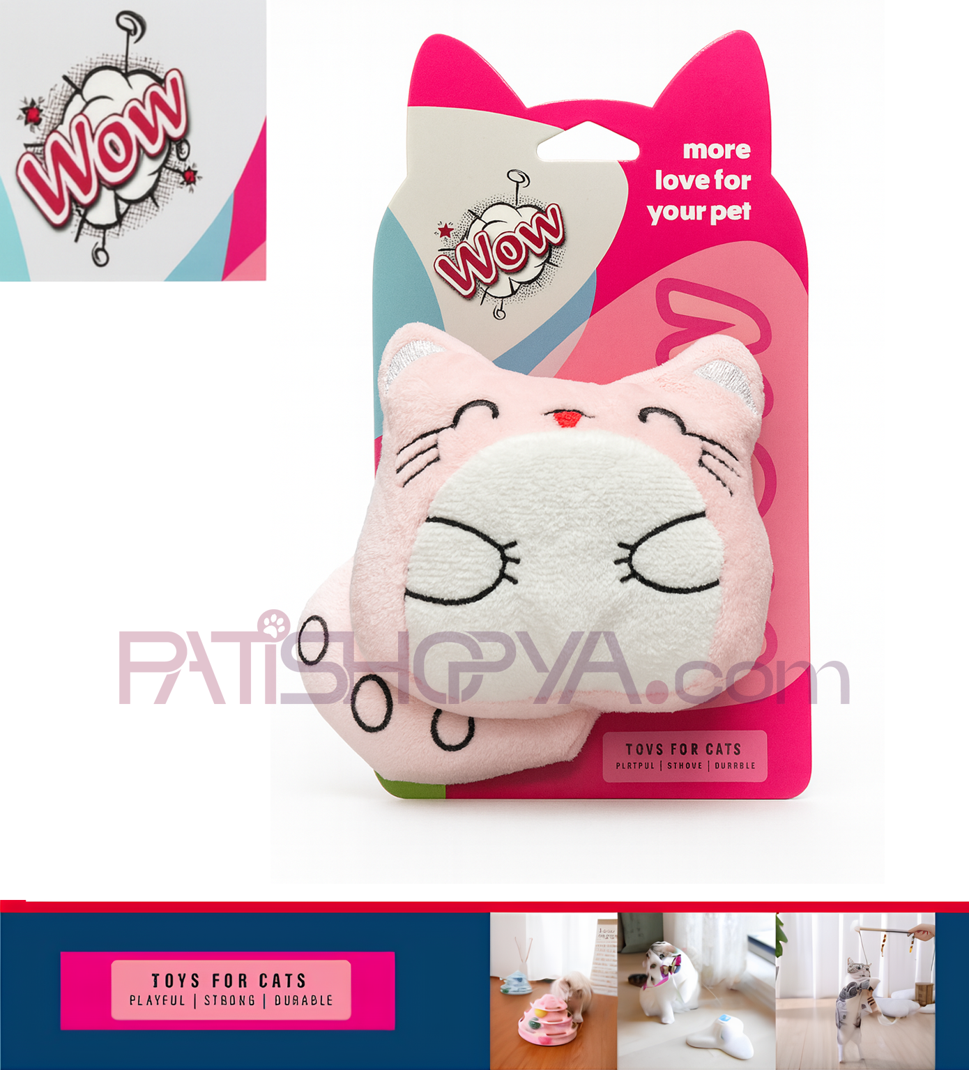 WOWWOW KEDİ OYUNCAK GÜLEN KEDİLER