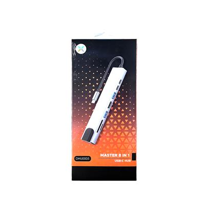 MasterMaster Profesyonel Adaptör Type-C to PD HDTV + Type C + SD+TF+Rj45