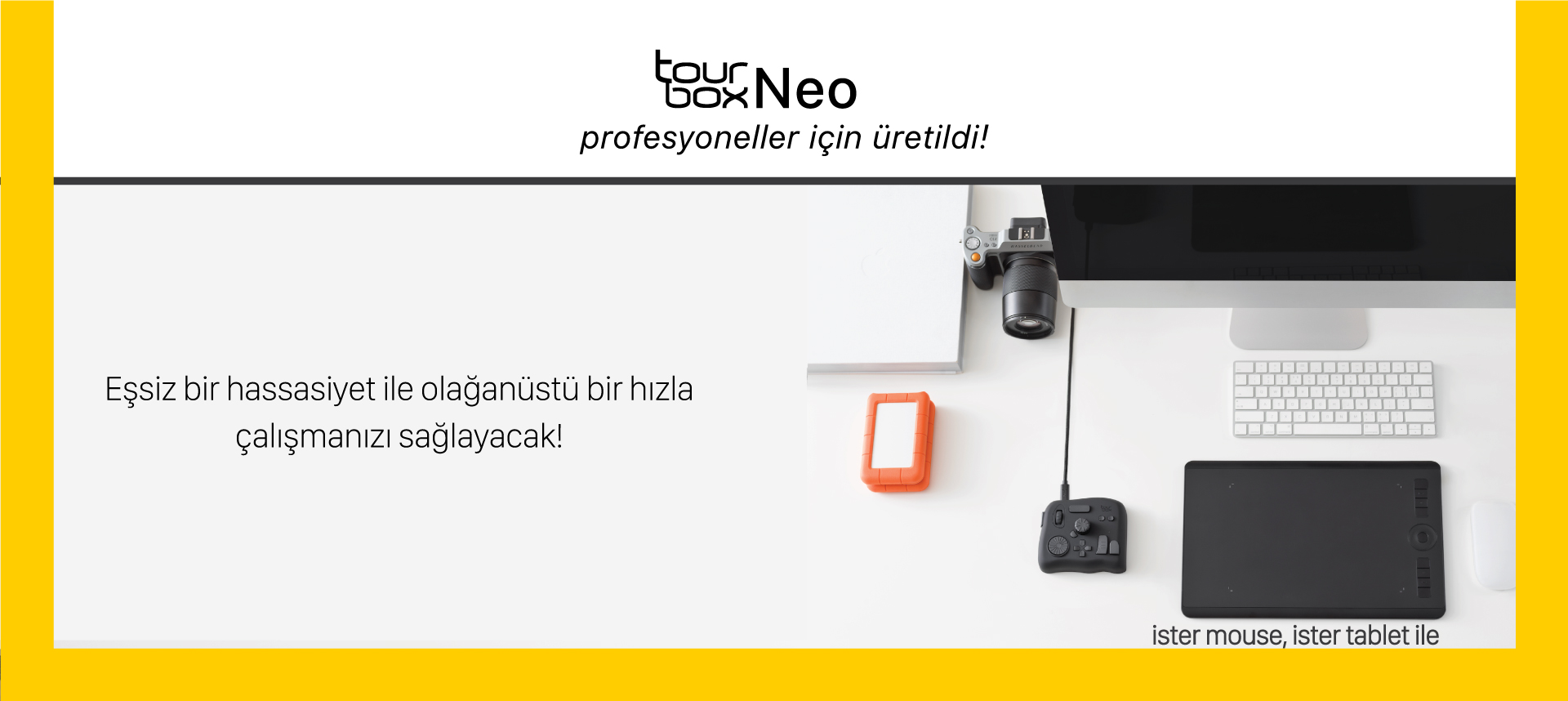 TourBox Neo - Çalışmalarınızda olağanüstü bir hızlanmanızı sağlayacak.