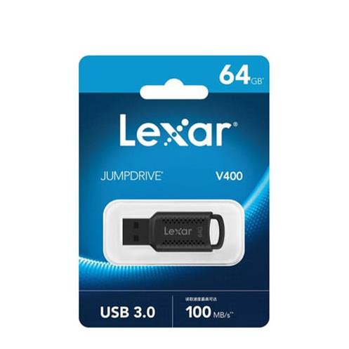 Lexar64GB Lexar® JumpDrive® V400 USB 3.0 Flash Drive, up to 100MB/s read