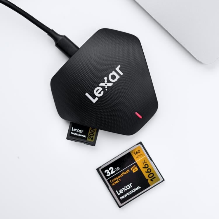 LexarLEXAR Multi-Card 3 in 1 USB 3.1 Type-C Kart Okuyucu CF / SD MICRO SD UHS-II CARDS