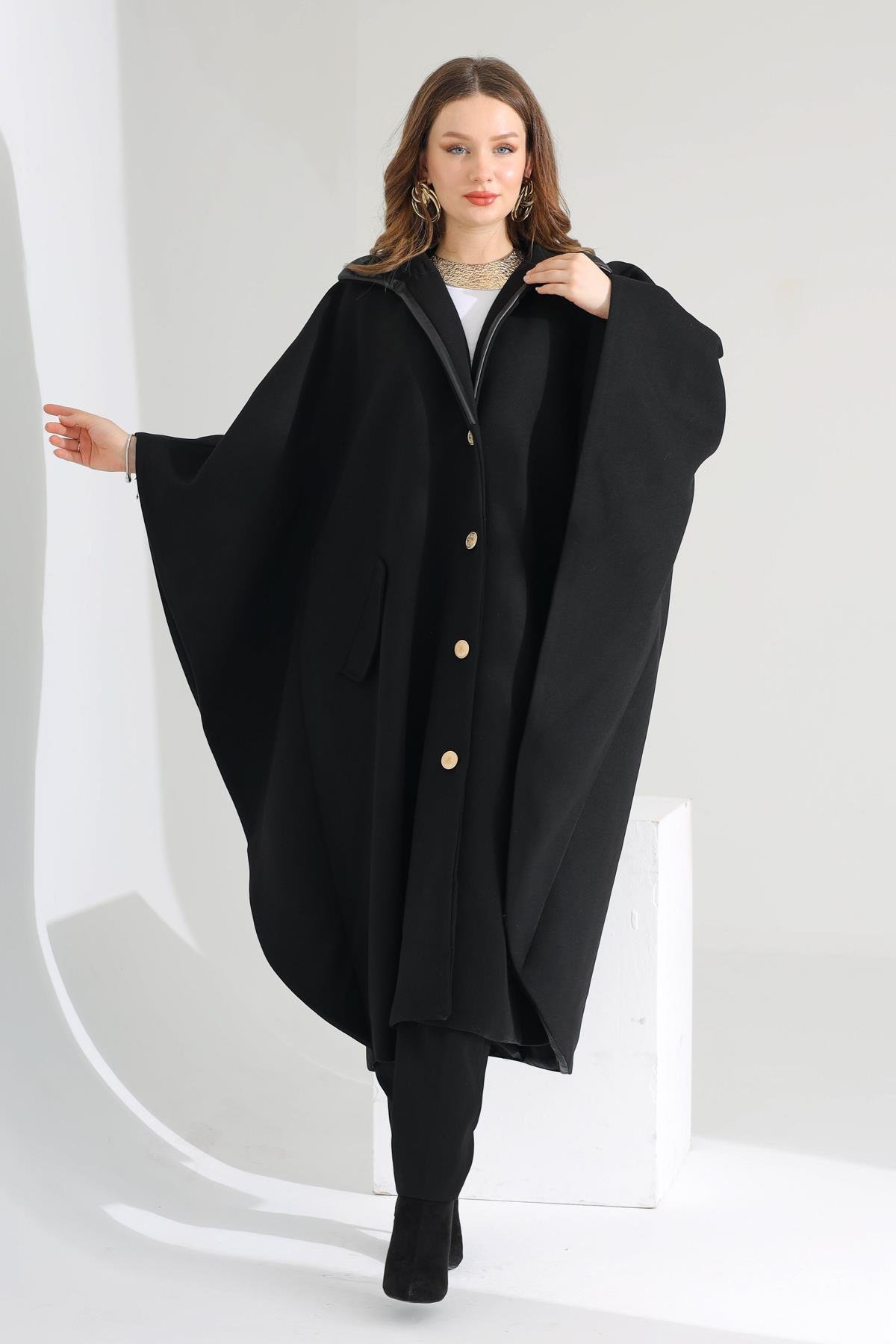 BLACK PELERİN KABAN