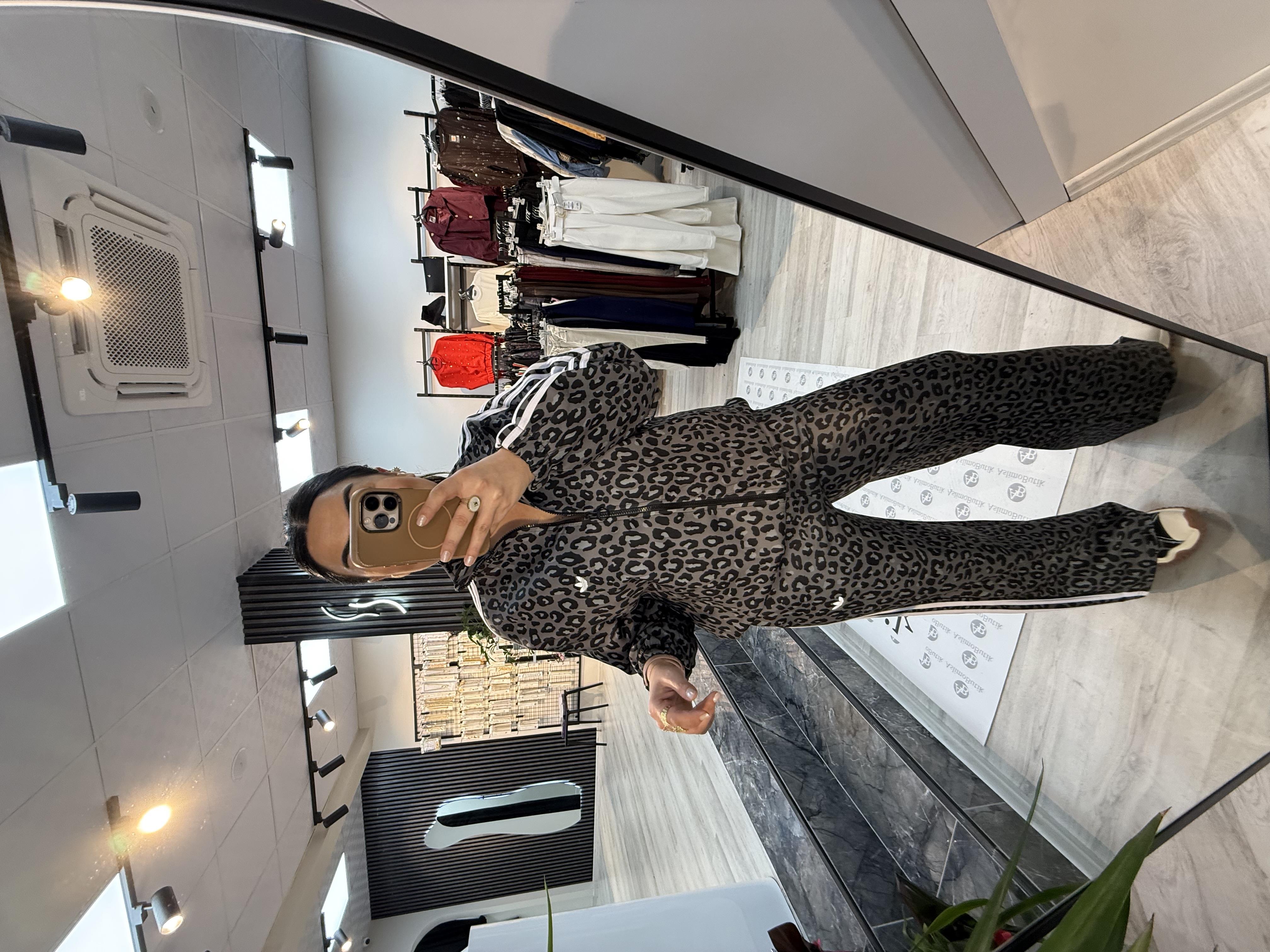 Gri Leopar Desen Marka Model Takım