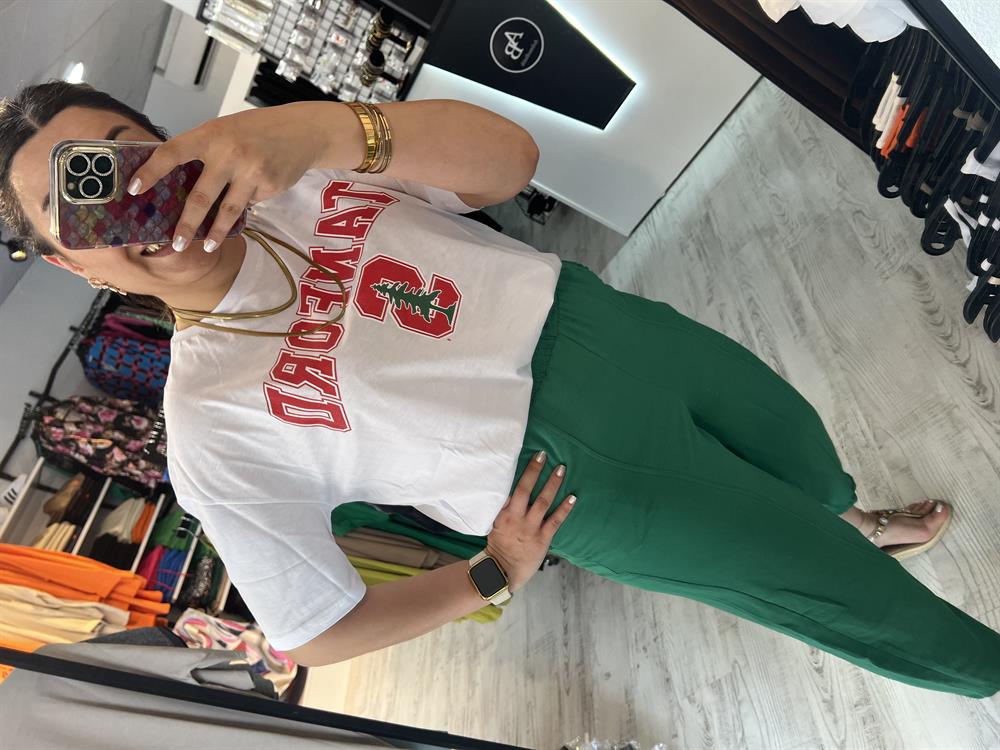 ayrobin kumaş yeşil şalvar pantolon