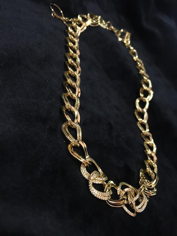 Çelik Samanyolu Gold Kolye