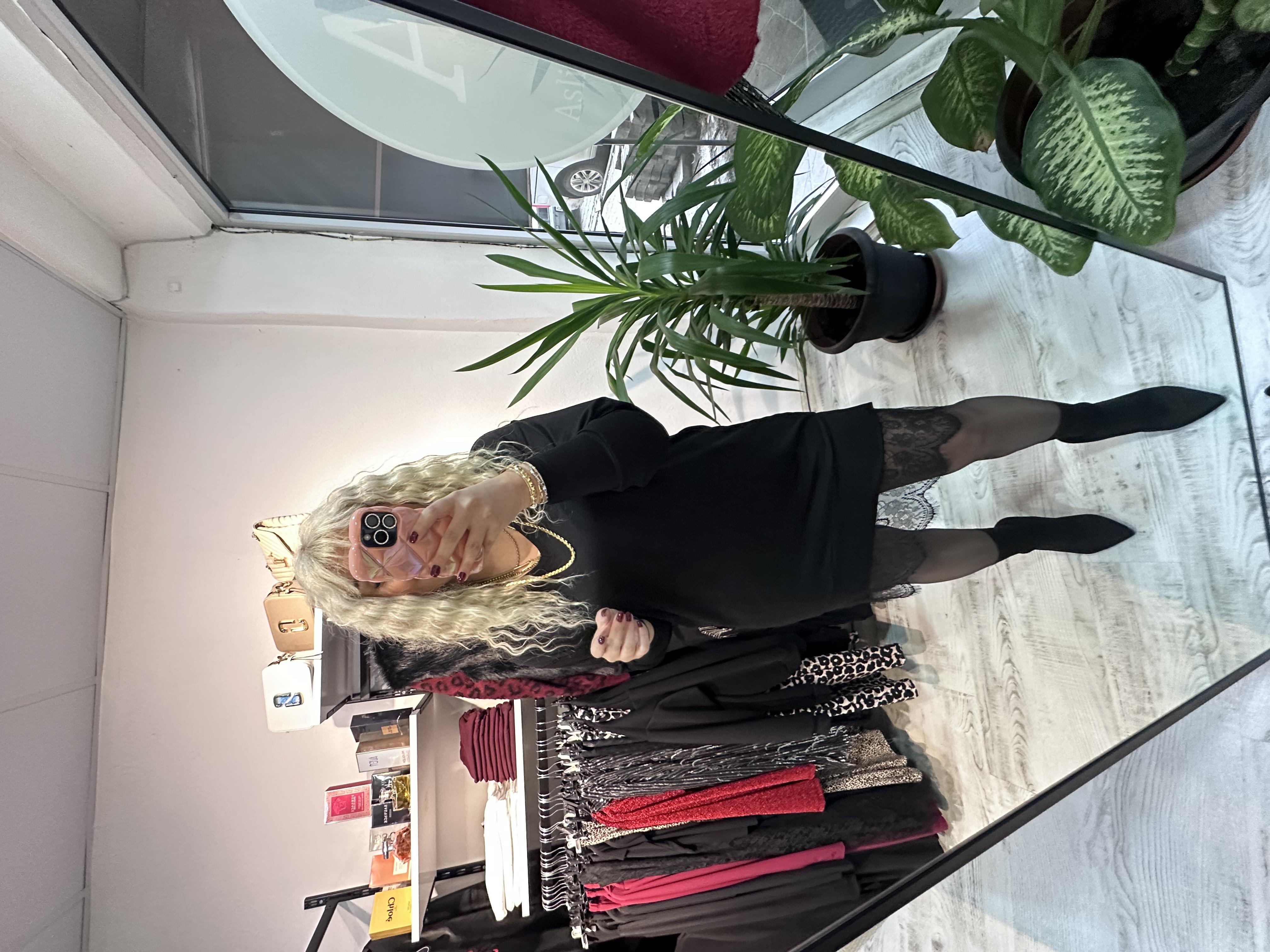 Fisto Detaylı Tasarım Mini Elbise